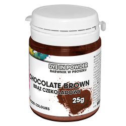 Food Colours práškové potravinárske farbivo chocolate hnedá 25g