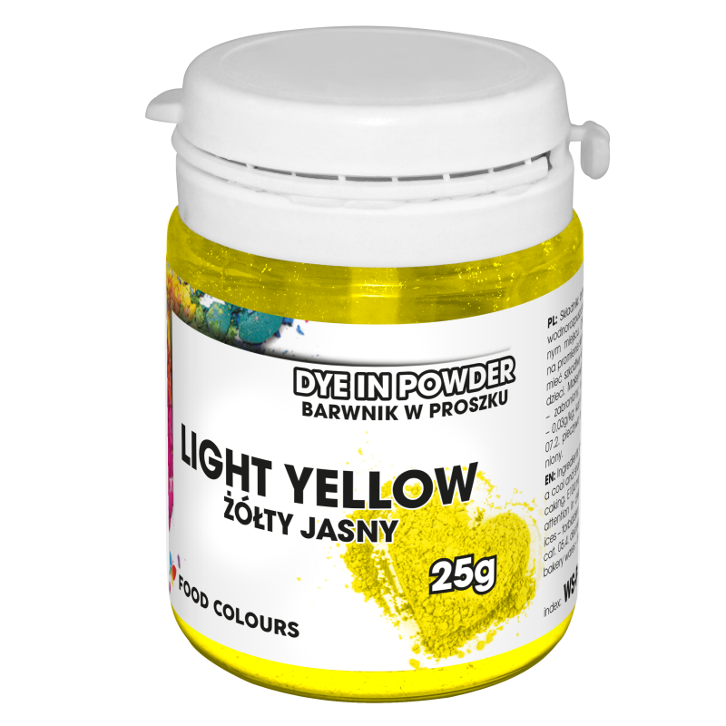 Lebensmittelfarbpulver YELLOW LIGHT 25 g Lebensmittelfarben