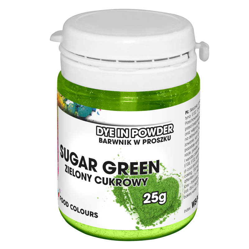 Powdered food colouring GREEN 25 g Sugar Green Food Colours