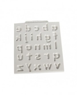 Silicone mold Katy Sue ALPHABET CIRCULATED Small letters