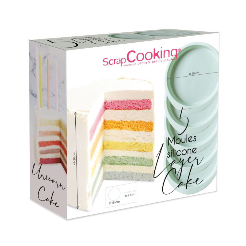 Set of 4 Wilton baking tins Layer cake 20 cm