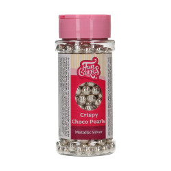 Posypka FC Perełki czekoladowe SREBRNE 7 mm