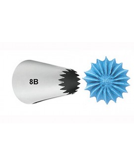 LARGE TIP VERY LARGE No 8B open star Wilton