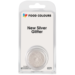 FC Metallic SILVER Glitter dust food colouring 2,5g