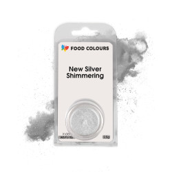 FC Metallic SILVER Shimmering dust food colouring 2,5g