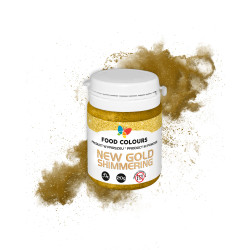 Food Colours lustre dust Metallic GOLD SHIMMER 20g gold