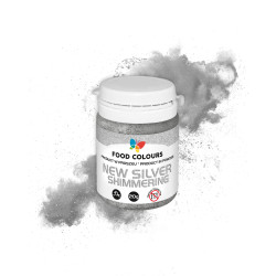 Barwnik pyłkowy FC Metallic SHIMMERING SILVER 20 g srebrny