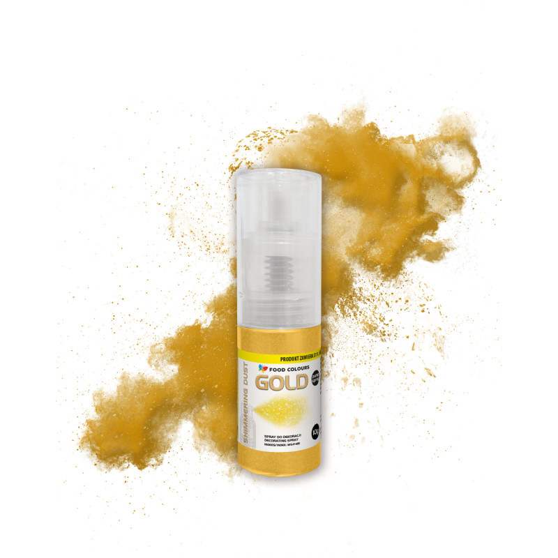 por állagú ételfesték fémiczny Food Colours arany 10 g - opakowanie z pompką Gold