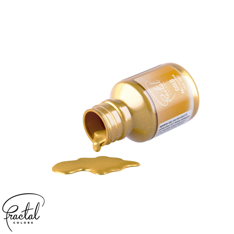 Fractal Metallic food paint 30g GOLD Gold