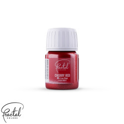 Farbka spożywcza Fractal Metaliczna 30g CHERRY RED Wiśniowa Czerwień