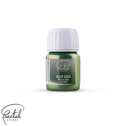 Farbka spożywcza Fractal Metaliczna 30g OLIVE GOLD Złota Oliwka