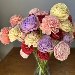 Getrocknete Blumen BELL CUP Tortendekoration 1 St.