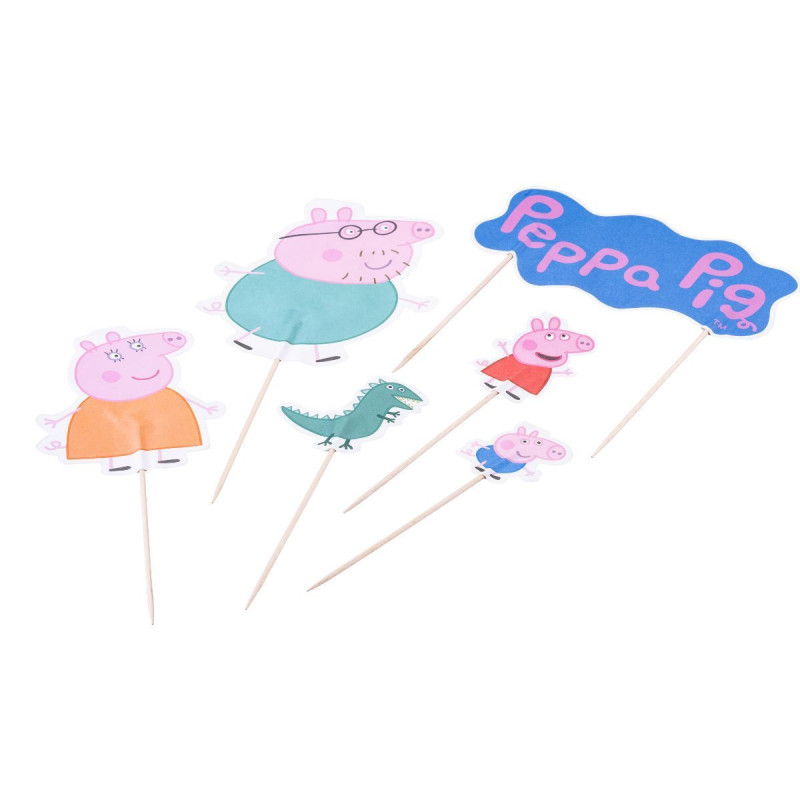 Cupcake picks Peppa Pig 12 pcs.
