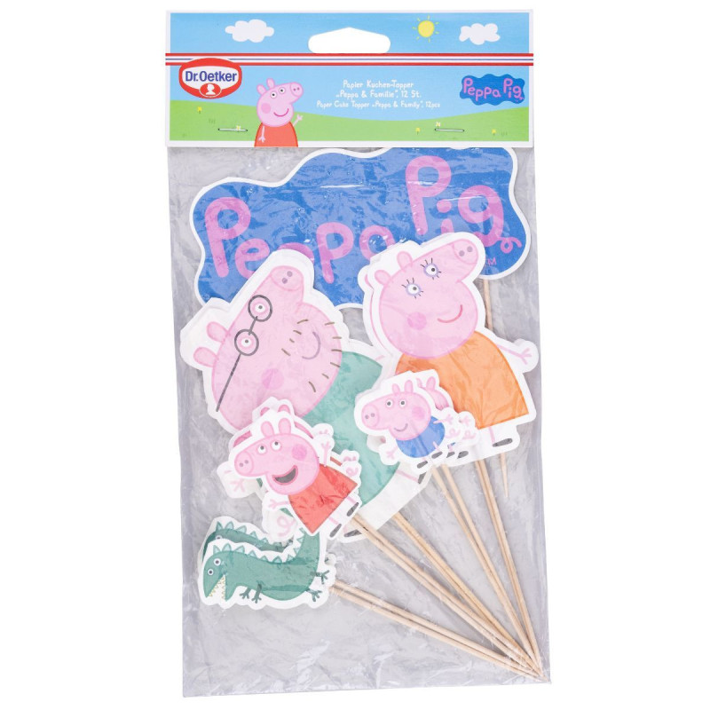 Cupcake picks Peppa Pig 12 pcs.