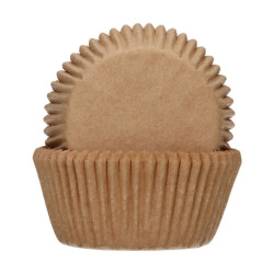 FC cupcake liners 48 pcs BROWN Natural Kraft