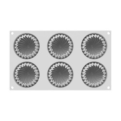3D Silikonform Silikomart MINI GEMMA 6 Schlitze 3D Silikonform Silikomart MINI GEMMA 6 Schlitze