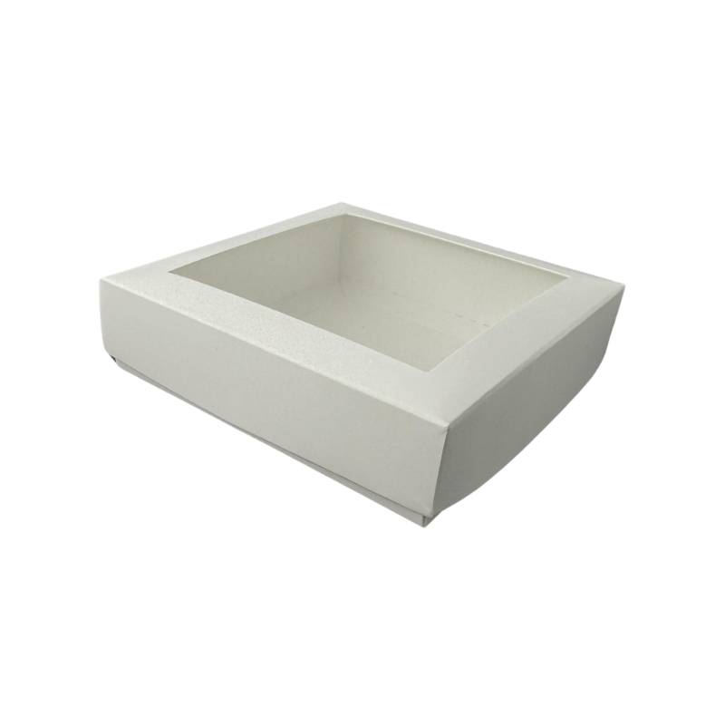 Kartónová krabička na perníky 12x12x3 cm Biela 5 ks.