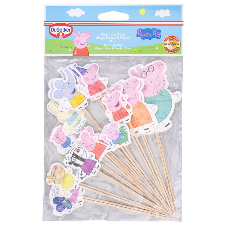 Cupcake picks Peppa Pig 24 pcs.