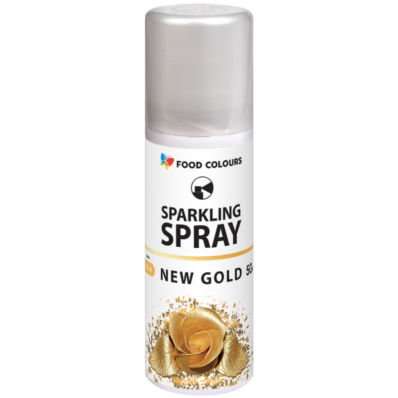 Lebensmittelfarben GOLD Spray 50 ml Frei E171