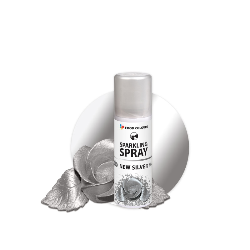 Food Colours Spray Dye SILVER 50 ml