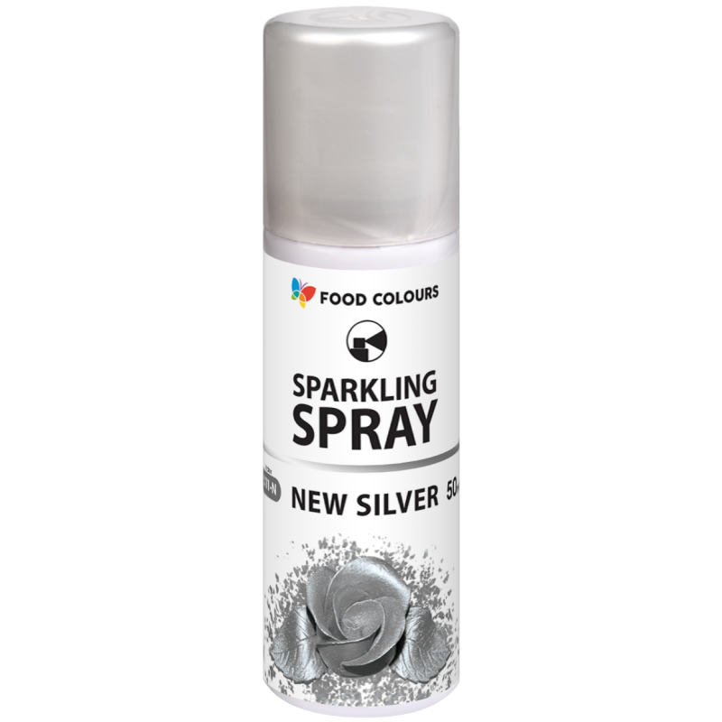 Lebensmittelfarben Sprühfarbe SILBER 50 ml
