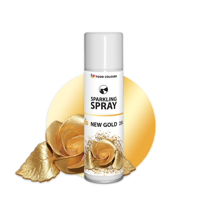 Lebensmittelfarben GOLDEN Spray 250 ml Spray Free E171