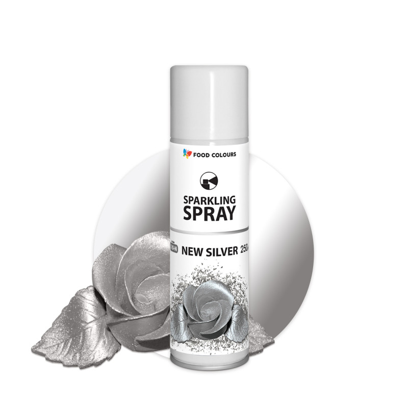 Barwnik w sprayu FC SREBRNY DUŻY 250 ml Spray