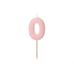 PD 0 rosa Kerze mit Krone