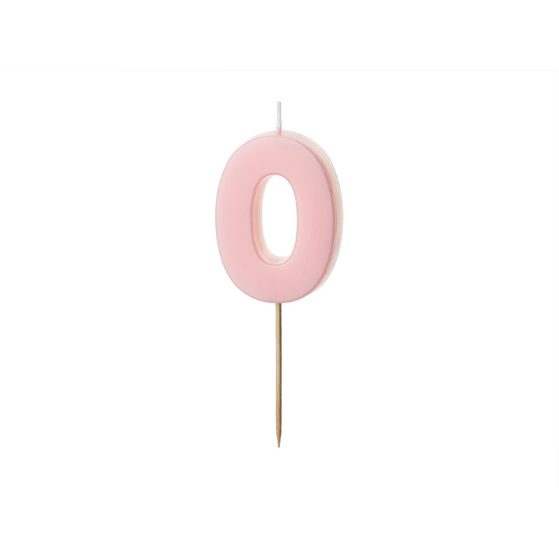PD 0 svíčka, růžová, 5,5 cm