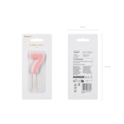 PD 0 rosa Kerze mit Krone