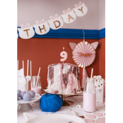 Świeczka cyferka 80 ZŁOTY KONTUR