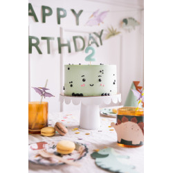 Świeczka cyferka 80 ZŁOTY KONTUR