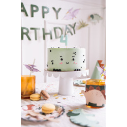 Świeczka cyferka 80 ZŁOTY KONTUR