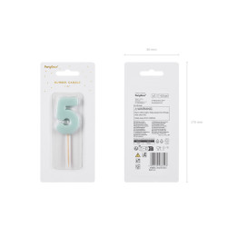 Świeczka PD 5 błękitna 5,5 cm