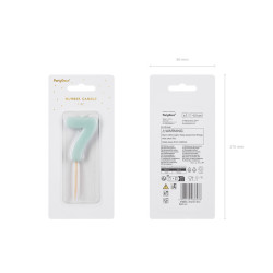 Świeczka cyferka 80 ZŁOTY KONTUR