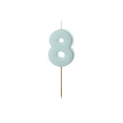 Świeczka PD 8 błękitna 5,5 cm