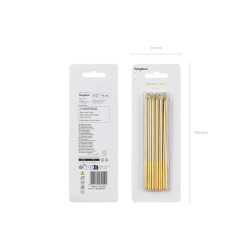Platin-Roségold-Kerzen 6 Stück. Elegant Platin-Roségold-Kerzen 6 Stück. Elegant