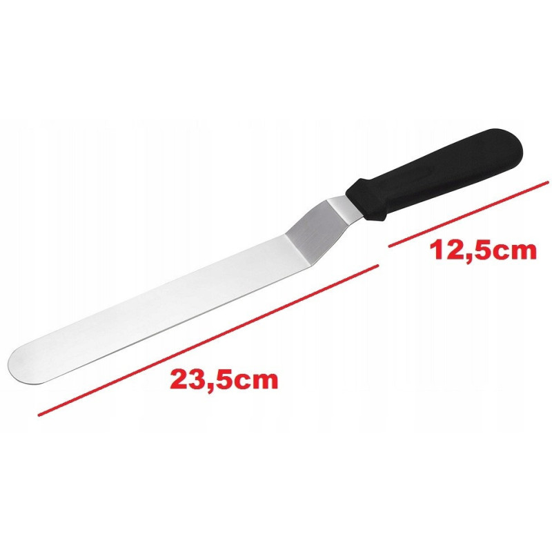 Glatter, gebogener Spatel (gebrochen), 36 cm Spatel