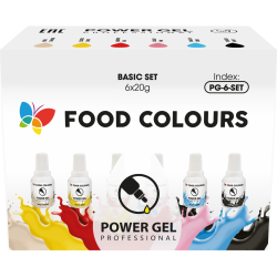 Sada gélových farieb Power 6 x 20 g