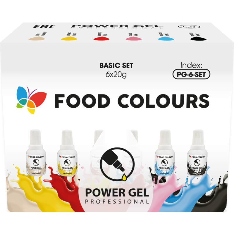 Power Gel Farbstoff KIT 6 x 20g