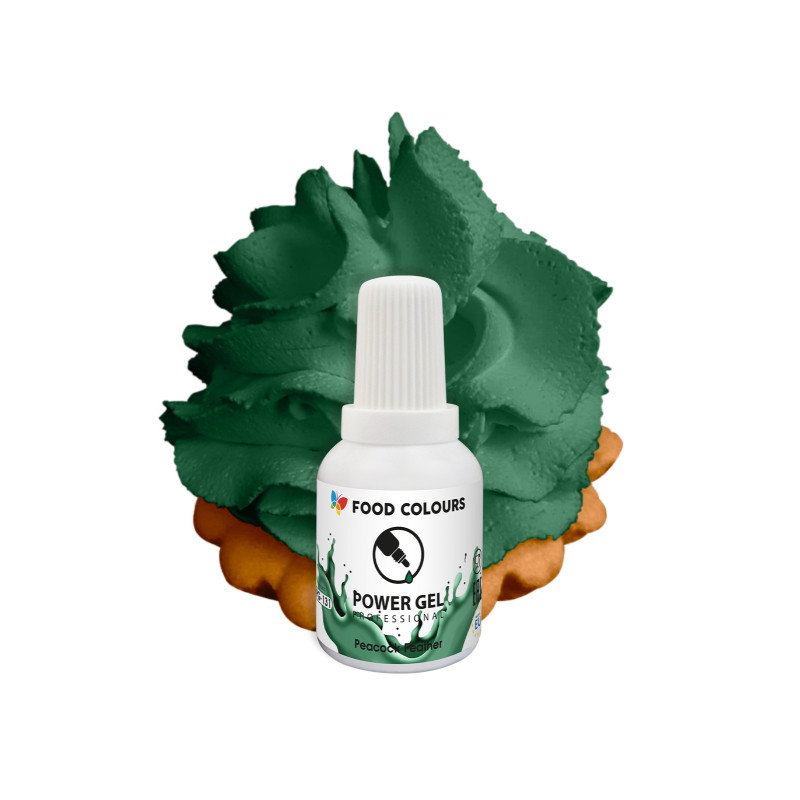 Power Gel barvivo 20g Peacock TYRKYSOVÁ
