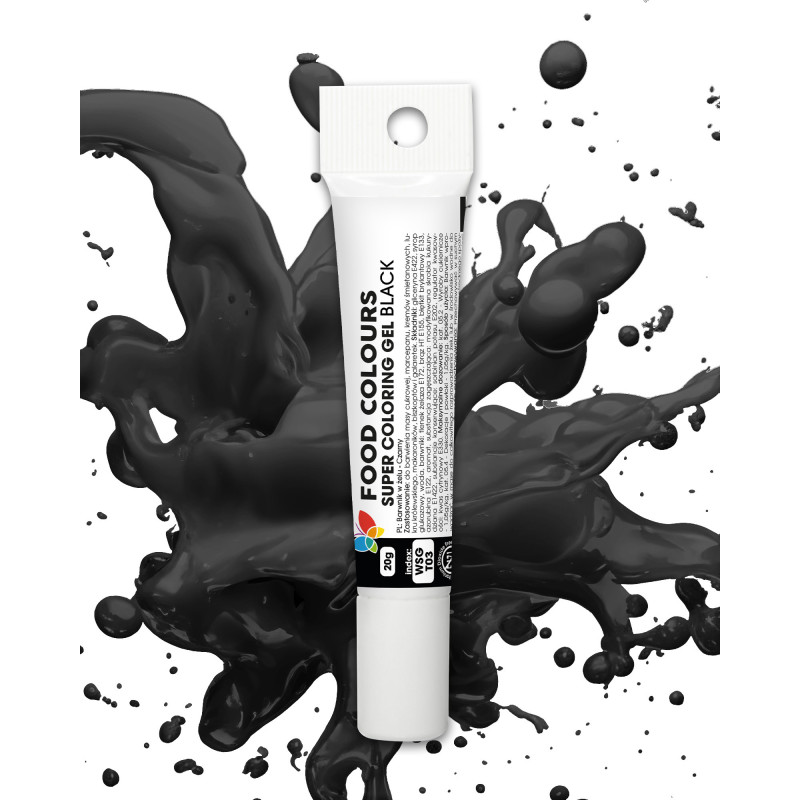 Food Colours potravinářská barva v tubě černá