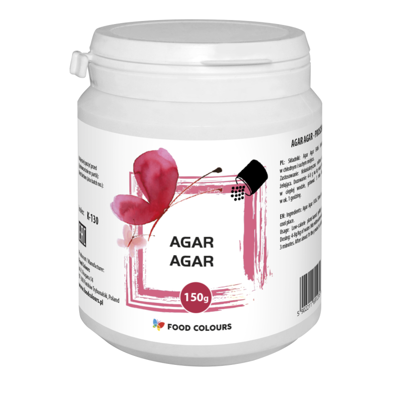 Agar-agar Food Colours 150 g Substancja żelująca Naturalny