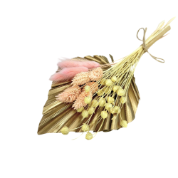 Getrocknete Blumen Tortenaufleger Tinsel GOLD
