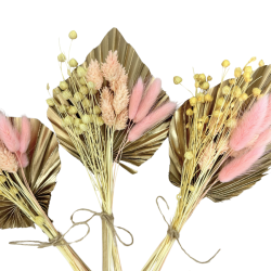 Getrocknete Blumen Tortenaufleger Tinsel GOLD