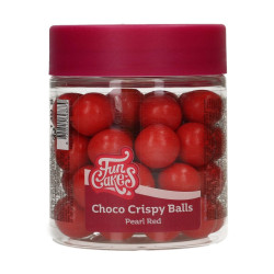 Posypka FC PERŁY CZERWONE 130g chrupiące Kule 15mm