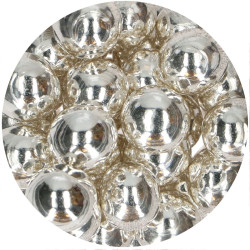 Posypka FC PERŁY SREBRNE 130g chrupiące Kule 15mm