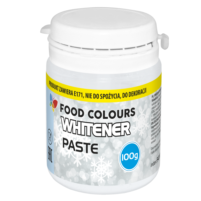 Weiße "Bleichfarbe" für Paste, Creme, Glasur FC 100g