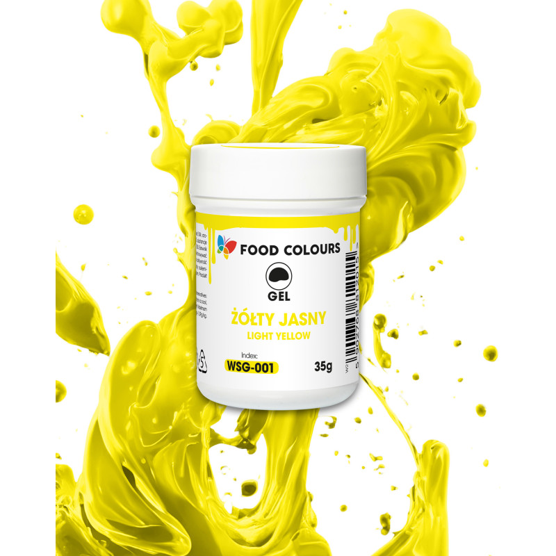 Food Colours Gel Dye Bright Yellow