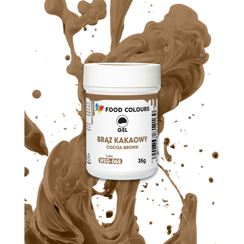 Food Colours Gel Dye Cocoa Brown